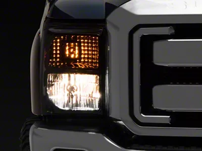 Factory Style Headlights; Chrome Housing; Smoked Lens (11-16 F-250 Super Duty)