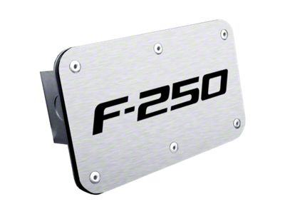 F-250 Class III Hitch Cover; Brushed (Universal; Some Adaptation May Be Required)