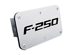 F-250 Class III Hitch Cover; Brushed (Universal; Some Adaptation May Be Required)