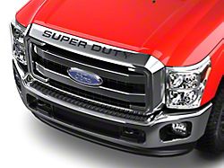 Hood Insert Letters; Matte Black (11-16 F-250 Super Duty)