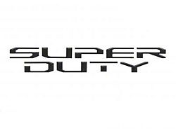 Hood Insert Letters; Reflective Gloss Black (17-22 F-250 Super Duty)