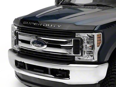 Hood Letter Inserts; Stainless Steel (17-22 F-250 Super Duty)