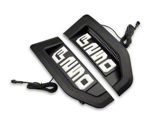 Chrome Black F250 Super Duty Badge Set For 1999-2004 Ford - Emblem Set, Adhesive Mount