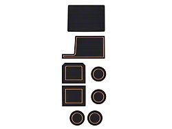 Interior Cup Holder Foam Inserts; Black/Tan (17-20 F-250 Super Duty)