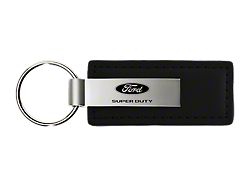 Super Duty Black Leather Key Fob 
