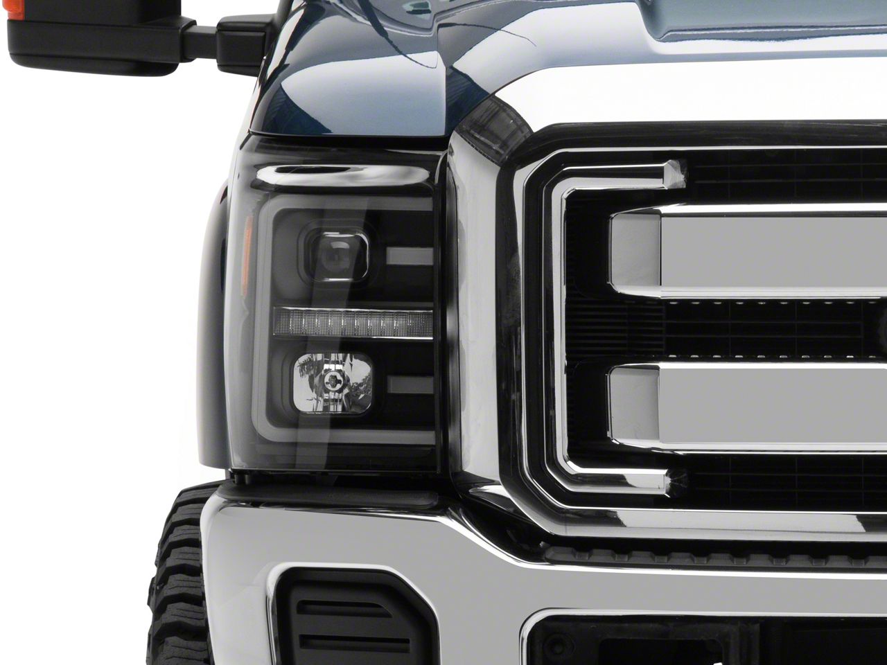 Raxiom F-250 Super Duty LED Projector Headlights with Switchback Turn ...
