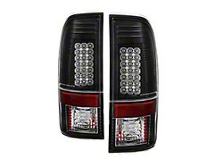 LED Tail Lights; Black Housing; Clear Lens (11-16 F-250 Super Duty)