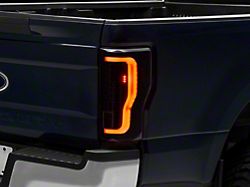 LED Tail Lights; Black Housing; Clear Lens (17-19 F-250 Super Duty w/ Factory Halogen Tail Lights)