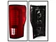 LED Tail Lights; Chrome Housing; Red/Clear Lens (17-19 F-250 Super Duty w/ Factory Halogen Tail Lights)