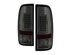 LED Tail Lights; Chrome Housing; Smoked Lens (11-16 F-250 Super Duty)