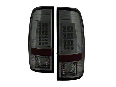 LED Tail Lights; Chrome Housing; Smoked Lens (11-16 F-250 Super Duty)