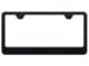 Blank Stainless Steel License Plate Frame; Rugged Black (Universal; Some Adaptation May Be Required)