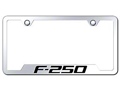 F-250 Laser Etched Cut-Out License Plate Frame (Universal; Some Adaptation May Be Required)