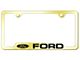 Ford Laser Etched Cut-Out License Plate Frame (Universal; Some Adaptation May Be Required)