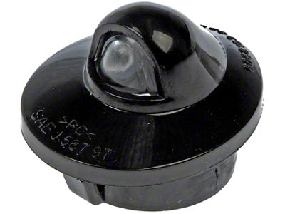 License Plate Light Lens; Black (11-16 F-250 Super Duty)