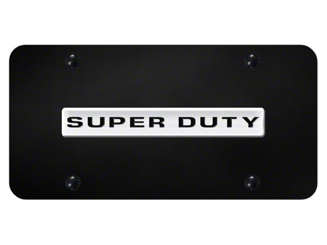 SuperDuty License Plate; Chrome (Universal; Some Adaptation May Be Required)