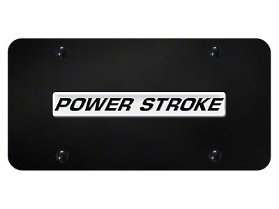 Powerstroke License Plate (Universal; Some Adaptation May Be Required)