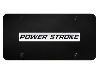 Powerstroke License Plate (Universal; Some Adaptation May Be Required)