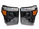 AlphaRex LUXX-Series LED Projector Headlights; Alpha Black Housing; Clear Lens (11-16 F-250 Super Duty)