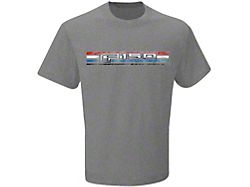 Men's American Flag Logo Background Ford T-Shirt; XXXL 