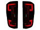 OLED Tail Lights; Black Housing; Red Lens (17-19 F-250 Super Duty w/ Factory LED Tail Lights)