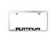 Platinum License Plate Frame; Chrome (Universal; Some Adaptation May Be Required)