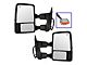 Powered Heated Memory Manual Folding Towing Mirrors with Black and Chrome Caps (11-13 F-250 Super Duty)