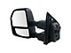 Powered Heated Towing Mirror with Blindspot Detection; Driver Side (17-18 F-250 Super Duty)