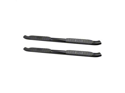 Pro Traxx 4-Inch Oval Side Step Bars; Black (11-16 F-250 Super Duty SuperCab)