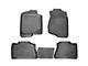 Profile Front and Second Row Floor Liners; Black (17-19 F-250 Super Duty SuperCrew)