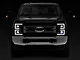 Projector Headlights with Sequential Turn Signals; Matte Black Housing; Clear Lens (17-19 F-250 Super Duty w/ Factory Halogen Headlights)