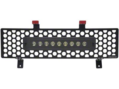 Putco Punch Design Lower Bumper Grille Insert with 10-Inch Luminix Light Bar; Black (11-16 F-250 Super Duty)