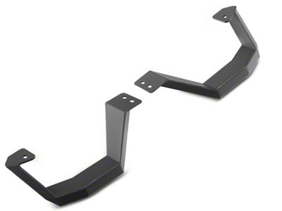 Go Rhino Drop Steps for RB Running Boards; Textured Black (99-25 F-250 Super Duty)