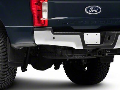 Rear Bumper Cap End; Pre-Drilled for Backup Sensors; Driver Side; Chrome (17-19 F-250 Super Duty)