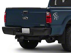 Replacement Rear Bumper; Pre-Drilled for Backup Sensors; Black (11-16 F-250 Super Duty)