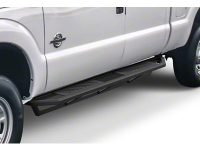 Rocker Armor Side Step Bars; Matte Black (11-16 F-250 Super Duty SuperCrew)