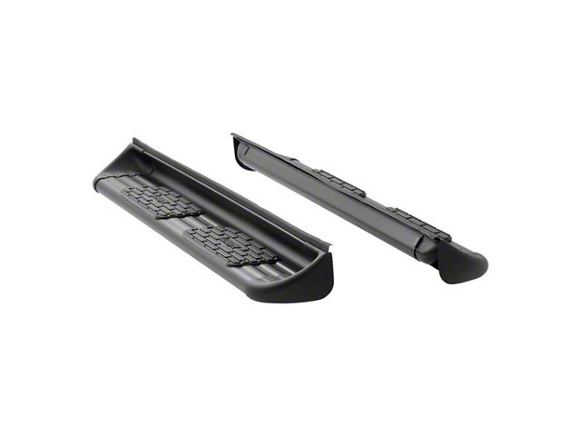 Stainless Side Entry Running Boards; Textured Black (11-16 F-250 Super Duty SuperCab)