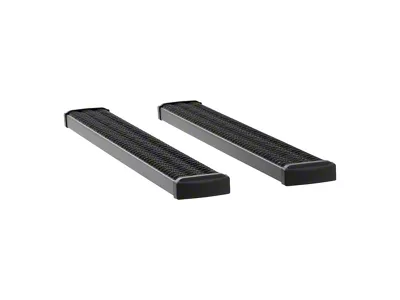 Grip Step 7-Inch Running Boards; Textured Black (17-25 F-250 Super Duty Regular Cab)