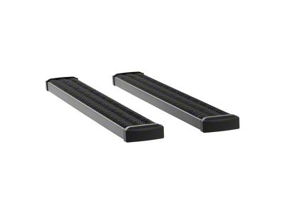 Grip Step 7-Inch Running Boards without Mounting Brackets; Textured Black (17-25 F-250 Super Duty Regular Cab)