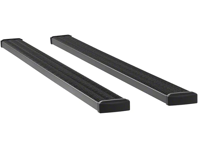 Grip Step 7-Inch Running Boards without Mounting Brackets; Textured Black (11-24 F-250 Super Duty SuperCab, SuperCrew)