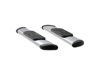 Regal 7-Inch Oval Side Step Bars; Polished Stainless (17-25 F-250 Super Duty Regular Cab)