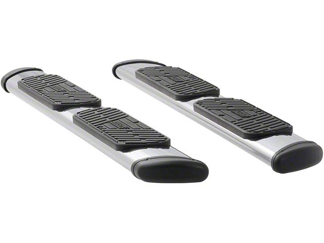 Regal 7-Inch Oval Side Step Bars; Polished Stainless (11-16 F-250 Super Duty SuperCab)