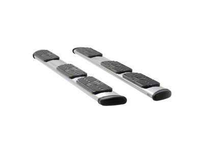 Regal 7-Inch Oval Side Step Bars without Mounting Brackets; Polished Stainless (11-25 F-250 Super Duty SuperCab w/ 8-Foot Bed)