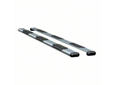 O-Mega II 6-Inch Wheel-to-Wheel Oval Side Step Bars; Silver (11-16 F-250 Super Duty SuperCrew w/ 8-Foot Bed)