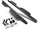 3-Inch Round Extended Side Step Bars; Matte Black (11-16 F-250 Super Duty SuperCrew)