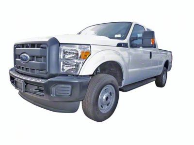 STX600 Running Boards; Black (11-16 F-250 Super Duty Regular Cab)