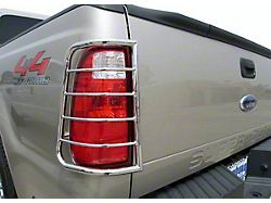 Tail Light Guards; Black (11-16 F-250 Super Duty)