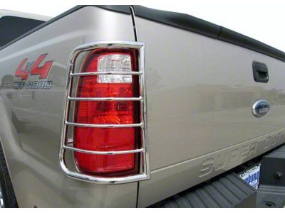 Tail Light Guards; Black (11-16 F-250 Super Duty)