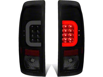 L-Bar LED Tail Lights; Black Housing; Smoked Lens (11-16 F-250 Super Duty)