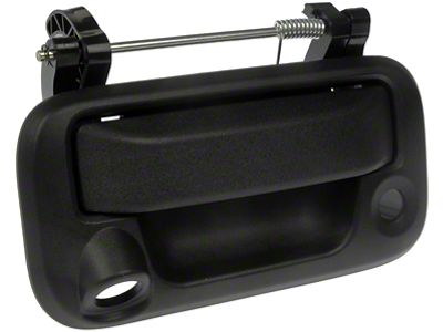Tailgate Handle with Backup Camera Hole; Textured Black (11-16 F-250 Super Duty)